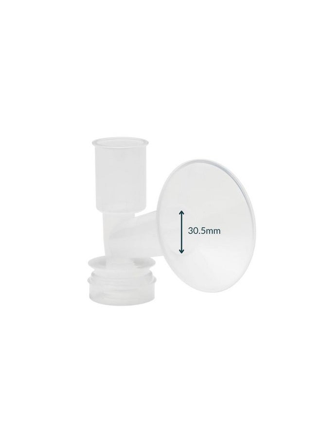 Ameda Ameda CustomFit Breast Pump Flange | 30.5mm | Large | Ameda Pump Parts | Works with HygieniKit and MYA Joy, MYA Joy Plus and Pearl Breast Pumps | 1 Count | BPA and DEHP Free  - Image 1