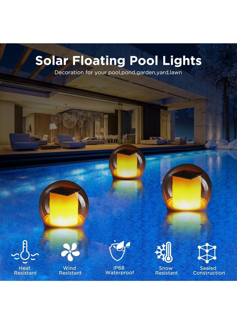 Zikra Solar Floating Pool Lights, Color Changing Pool Lights That Float, Waterproof Light up Pool Lights, Solar Pond Pool Lights for Outdoor Swimming Pool, Pond, Party Decoration - Image 4