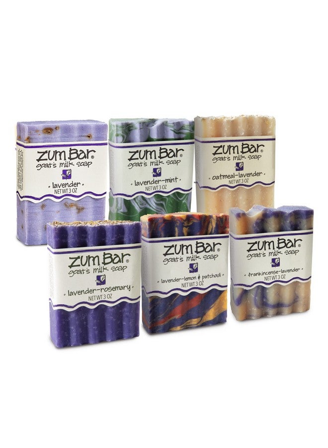 ZUM Indigo Wild Goat'S Milk Soap Barbar Soap For Hands & Body Made With Essential Oils3 Ozlavender Blends (6 Pack) - Image 1