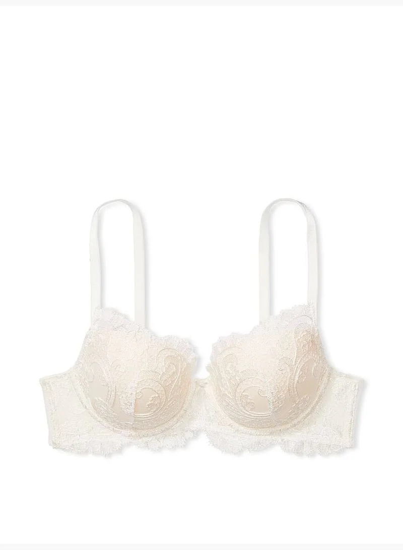 Victoria's Secret Boho Floral Embroidery Lightly Lined Demi Bra