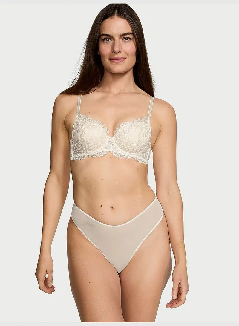 Victoria's Secret Boho Floral Embroidery Lightly Lined Demi Bra