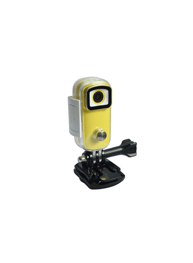 Generic SJCAM Action Camera 4K HD Outdoor Finger-Pointing Camera Anti-Vibration Waterproof Motorcycle Dash Cam High-Speed Photography-Color:C100 2k Yellow  - Image 1
