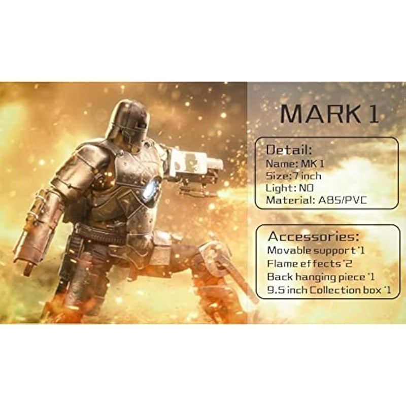 MK1 Ironman Action Figure-7 Inch Deluxe Painting Exquisite Collection Mark Model (MK I) - Image 4