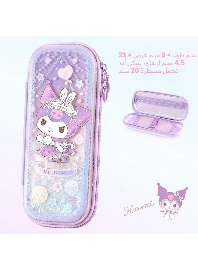 Loquat Primary School Pencil Case for Girls Kinetic Sand Sanrio Pencil Box Large Capacity Stationery Box for Preschool Children - Image 1