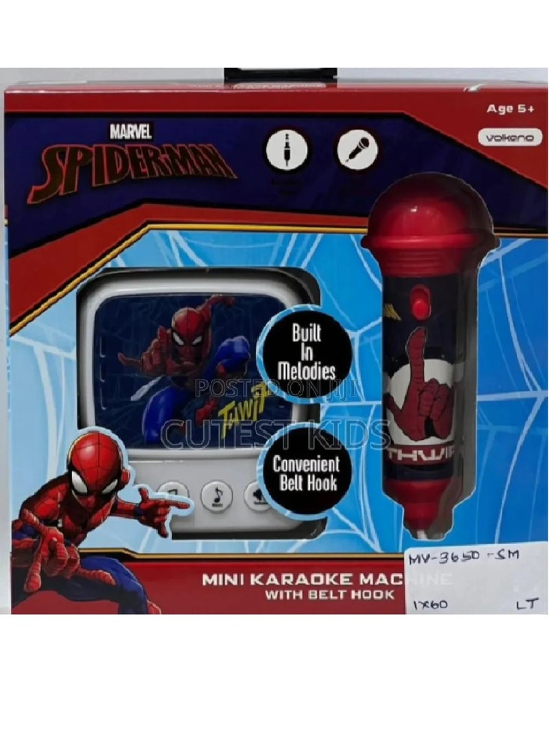 SpiderMan Small Karaoke Machine With Belt Hook (MV-3650-SM) - pzsku/Z1CCA59915C9801113D78Z/45/_/1732089485/2e209203-e3d8-460f-a5af-c49b6eb3b31f