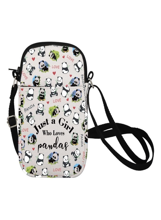BNQL Panda Crossbody Bag - Just a Girl Who Loves Pandas Cell Phone Purse - Image 1