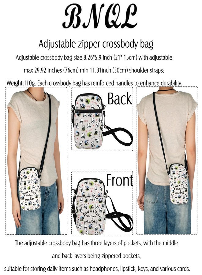 BNQL Panda Crossbody Bag - Just a Girl Who Loves Pandas Cell Phone Purse - Image 5