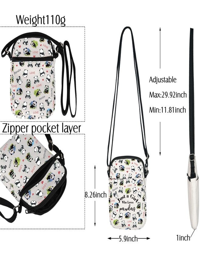 BNQL Panda Crossbody Bag - Just a Girl Who Loves Pandas Cell Phone Purse - Image 2