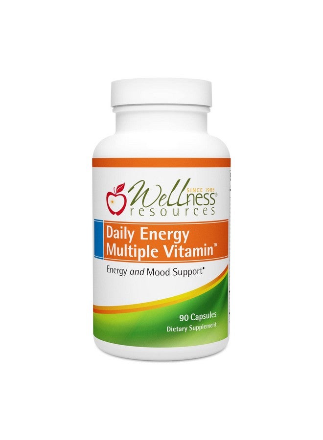 Wellness Resources Daily Energy Multiple Vitamin 100% Coenzyme B Vitamins Including Methylfolate And Methylated B12 With Other Important Cofactors For Energy Stress And Mood (90 Capsules) - Image 1