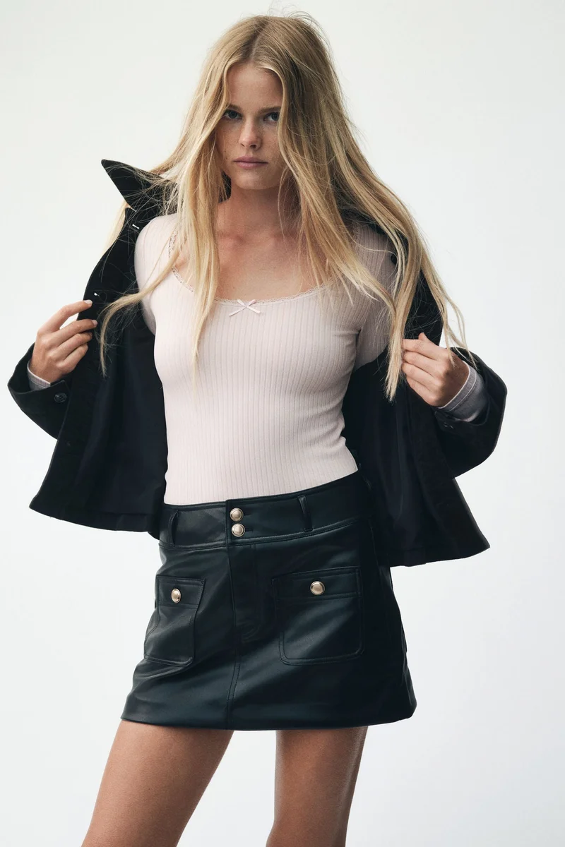 H&M Ribbed jersey top