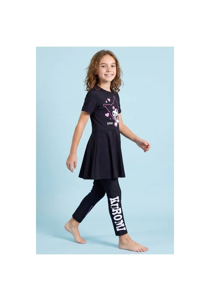 R&b Kuromi Print Swimwear Set
