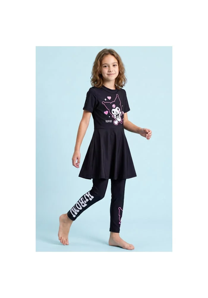 R&b Kuromi Print Swimwear Set