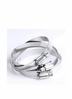 Y&D Metal Hose Clip, Large Size Adjustable Ducting Clamps Stainless Steel Clips for Securing Hoses and Pipes Tube, 8 Pieces  - Image 3