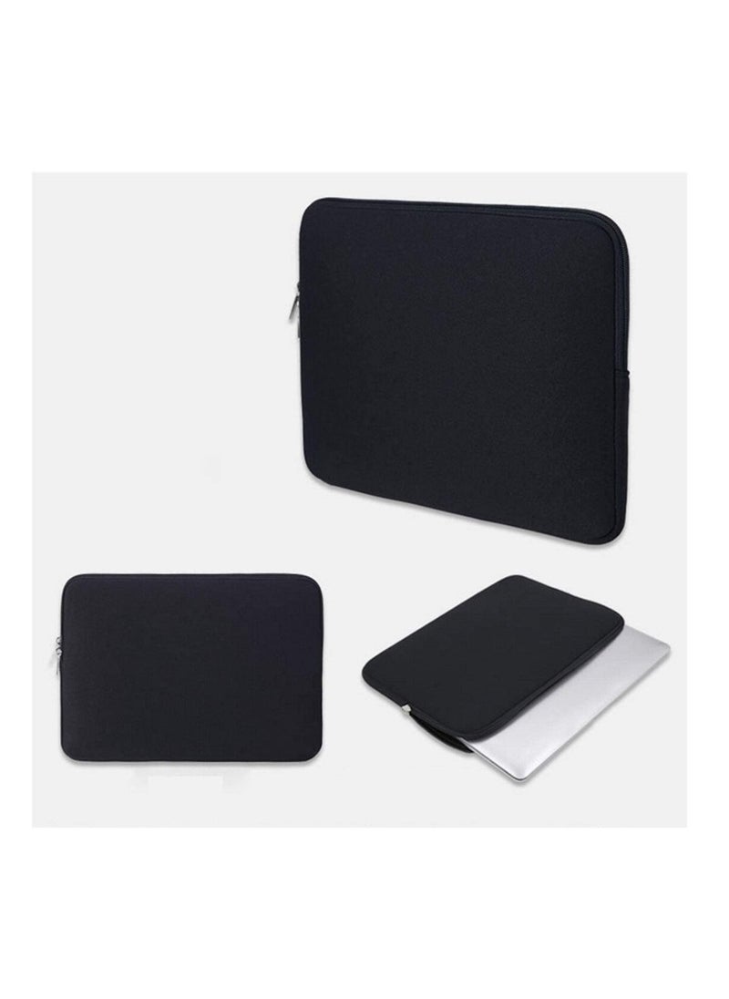 Generic - Portable Zipper Soft Sleeve Case Bag Notebook Cover for MacBook Air 13 Inch Laptop Bag-Black - Image 1