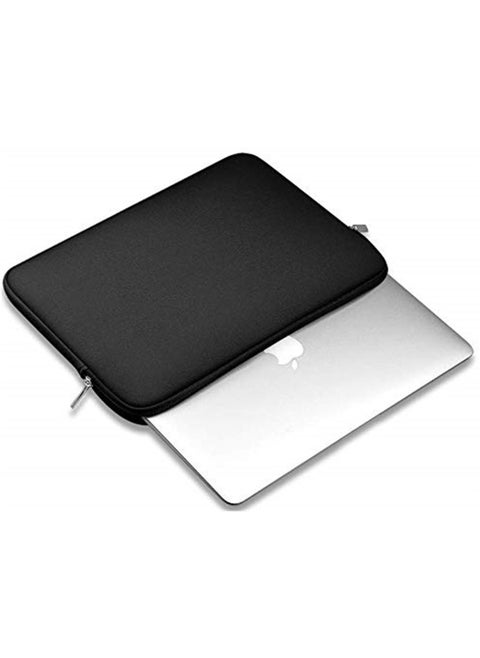 Portable Zipper Soft Sleeve Case Bag Notebook Cover for MacBook Air 13 Inch Laptop Bag-Black