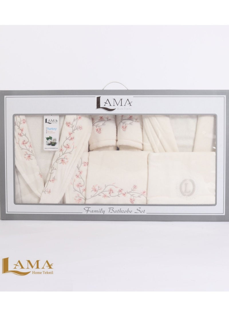 منزل لمى منسوجات طقم روب حمام اسطنبول مزدوج - Image 3