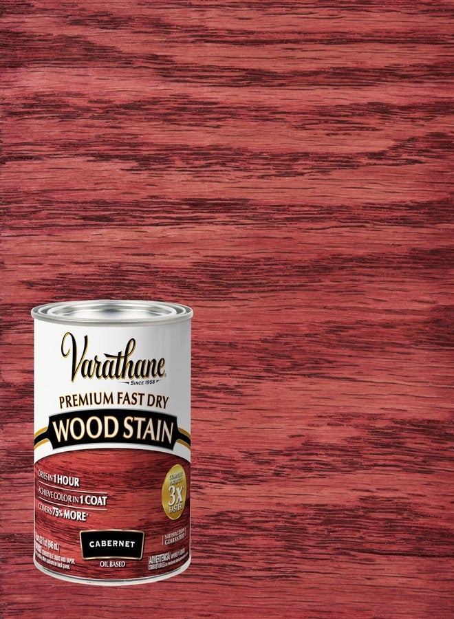 Varathane Rust-OlEUm 262016 Fast Dry Wood Stain Quart, Cabernet - Image 2