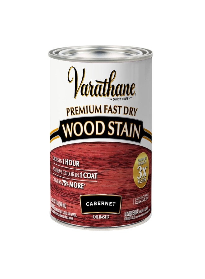 Varathane Rust-OlEUm 262016 Fast Dry Wood Stain Quart, Cabernet - Image 1