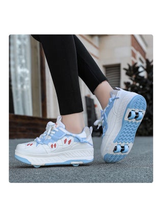 Kids Roller Skates Shoes 4 Wheels Roller Shoes Boys Girls Wheel Shoes Roller Sneakers Shoes for Beginner More Balanced - pzsku/Z1CCB184B9EFF5C0D3A0FZ/45/1750489177/7844ce97-308d-40f4-9d7e-30054b009d2b