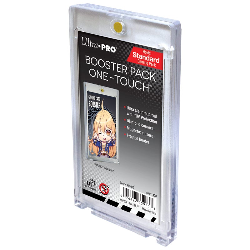 Ultra PRO  UV Magnetic ONETOUCH for Standard Size Card Booster Pack  Protect your Collectible Cards Sports Cards and Gaming Cards Perfect for Card Display and Protection - Image 1