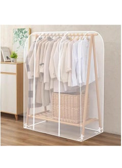XiuWoo Waterproof Dustproof Foldable Large Capacity Clothes Rail Cover, Garment Rack Cover, Cloth Cover, Clothes Rack Cover, Clothes Protector, Clothes Garment Rail Cover, Garment Hanging Coat with Zipper  - Image 2