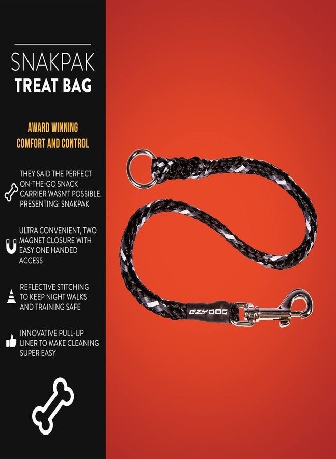 EzyDog Standard 24-Inch Rope Dog Leash Extension - Reflective Trim for Nighttime Safety - Add 2 for Walking 2 Dogs Tangle Free with Our Cujo Leashes (24”, Black) - Image 2