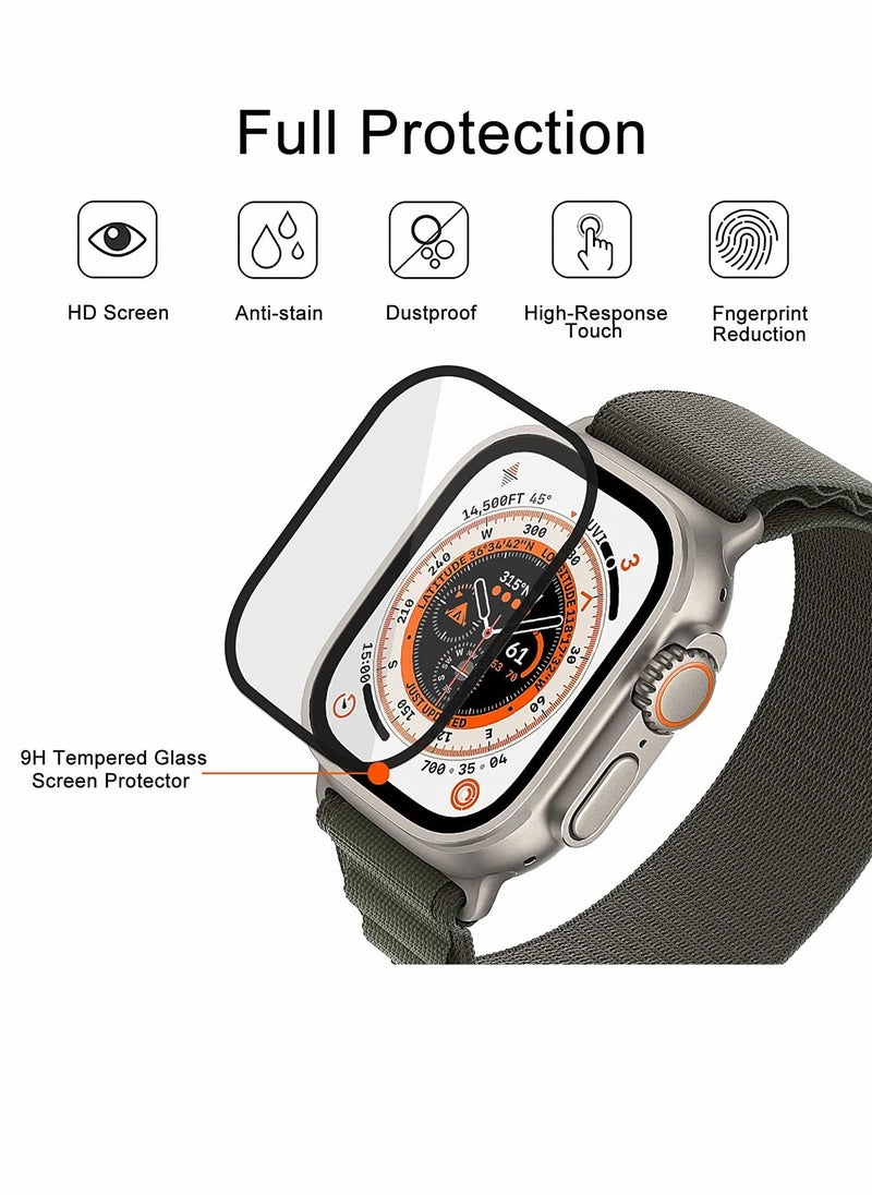 Y&D Tempered Glass Screen Protector for Apple Watch Ultra 6 Pack Anti scratch screen protector Full Coverage Waterproof Bubble Free HD 9H Clear Film Accessories  - Image 2