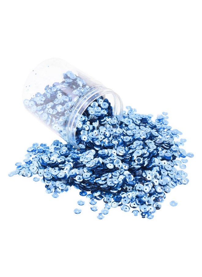 Mandala Crafts 20000 Light Blue Sequins For Crafts - 6Mm Paillettes Sequins For Sewing - Light Blue Sequin Round Spangles With Holes Loose Cup Sequins For Crafting  - Image 1