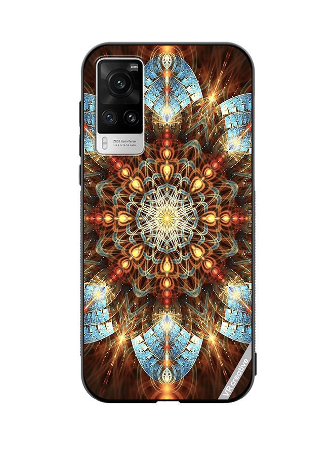 VR CREATIVE Protective Case Cover For Vivo X60 Pro Mandala Design Multicolour - Image 1