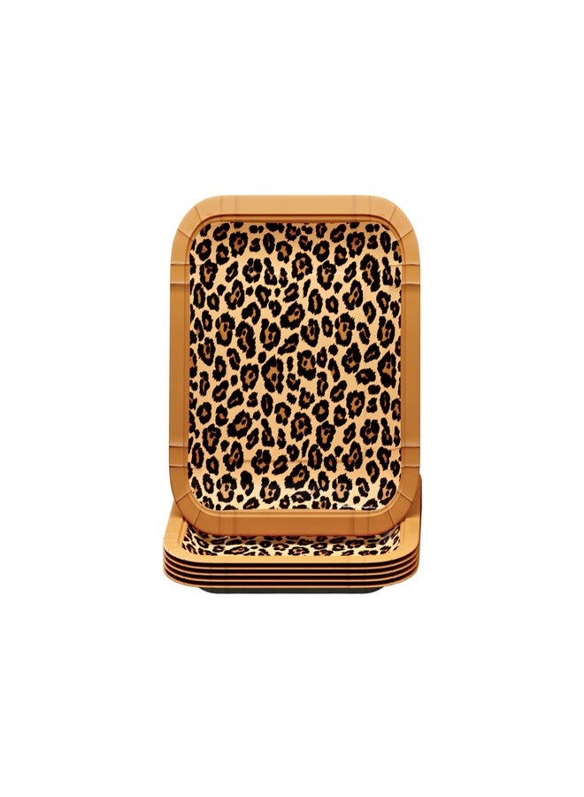 Blue Orchards Leopard Print Party Supplies Pack (60 Pieces for 16 Guests) - Leopard & Cheetah Party Decorations, Animal Print Plates & Napkins - Image 3