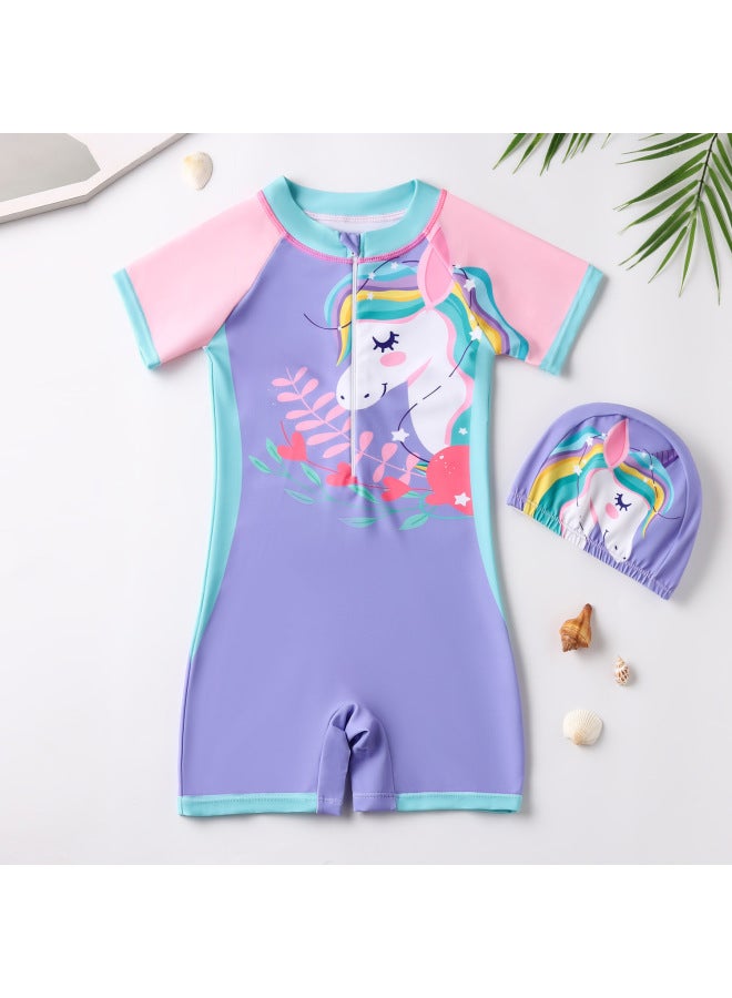 New Arrival Swimsuit Children's Cartoon Printed Swimsuit For Boys And Girls Baby Quick-drying Swimsuit For Small, Medium And Large Children