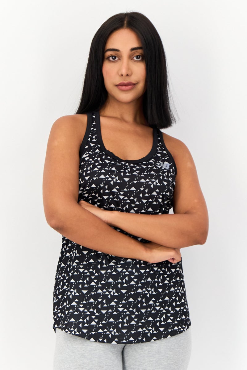 New Balance Women Athletic Fit Sleeveless Training Top, Multicolor  - Image 1