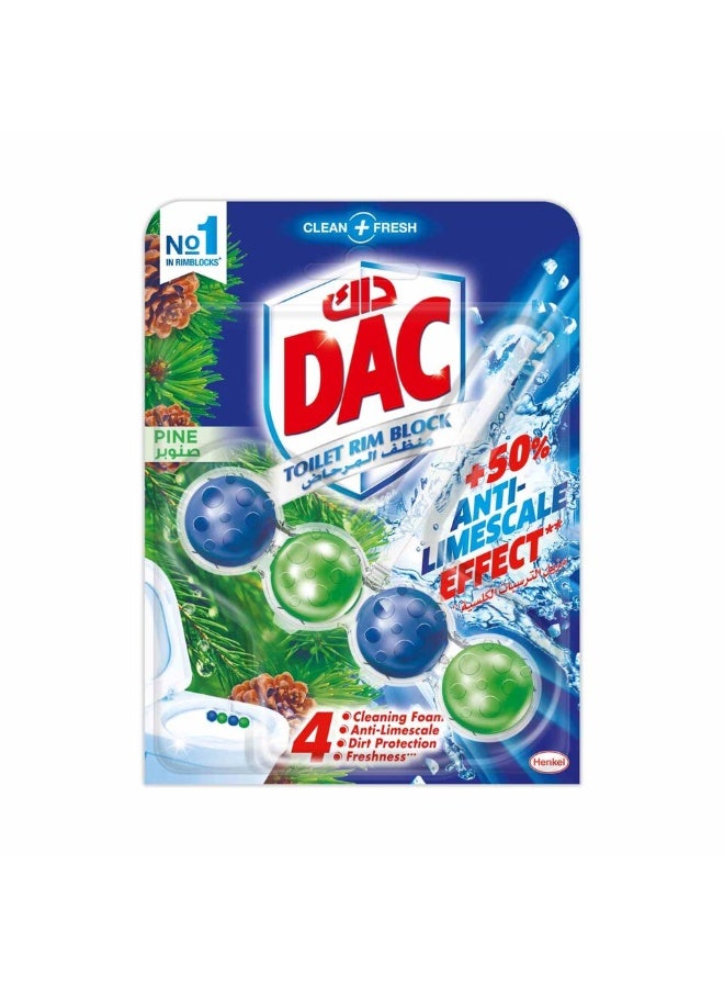 داك منظف مرحاض DAC باور أكتيف برائحة الصنوبر – 51 جرام × 10 | نظافة الصنوبر المنعشة وتنظيف طويل الأمد - Image 1