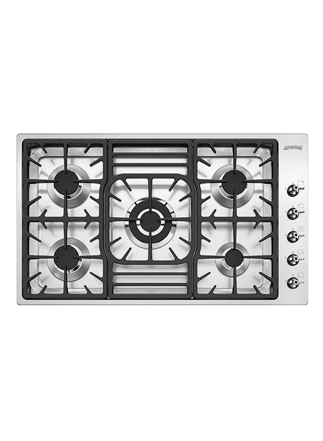 smeg 5-Burner Classica Aesthetic Cooking Gas Hob PGF95-4 White - Image 1