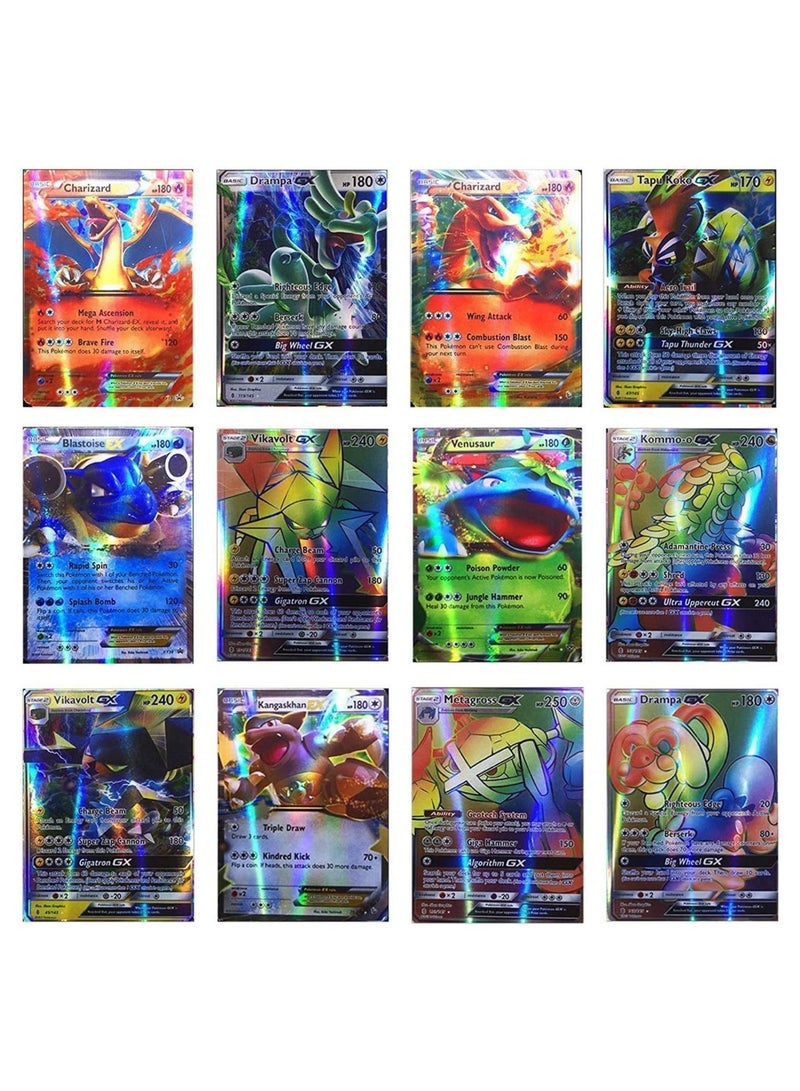 Pokemon 100 Pokemon Cards - Ultra Rare Random TCG Style Card Holo EX Full Art : 20 GX + 20 Mega + 1 Energy + 59 EX Arts - Image 4