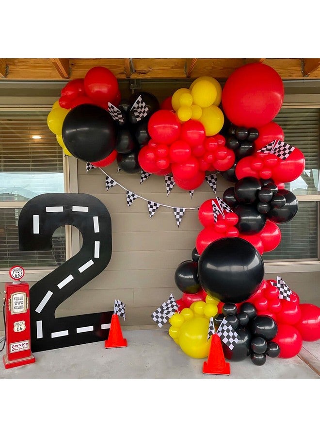 RUBFAC 129pcs Red Balloons Different Sizes 18 12 10 5 Inch for Garland Arch, Premium Red Latex Balloons for Birthday Party Wedding Valentine's Day Baby Shower Party Decoration - Image 3