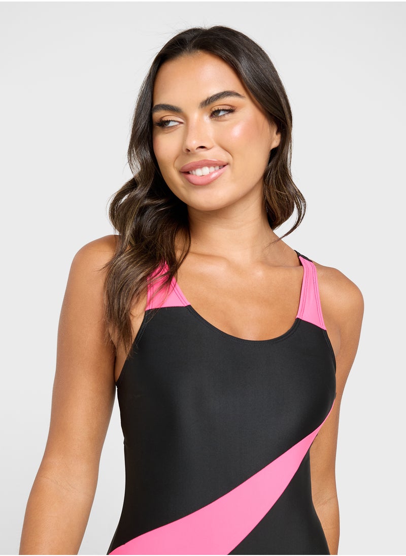 FRWD Colorblock Athletic Swimsuit  - Image 3