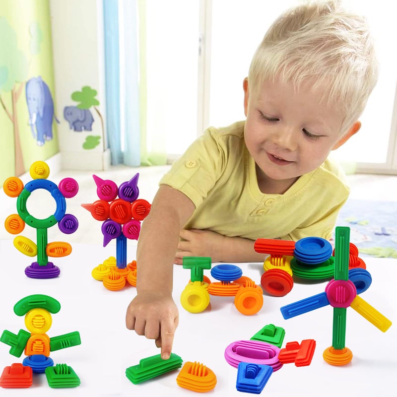 RAINBOW TOYFROG STEM Builder Toys Kit|3D Educational Construction Engineering Building Blocks for Boys and Girls Ages 3 4 5 6 7 8 9 10 Years Old|Best STEM Activities for Kids Ages 3-5. - Image 3