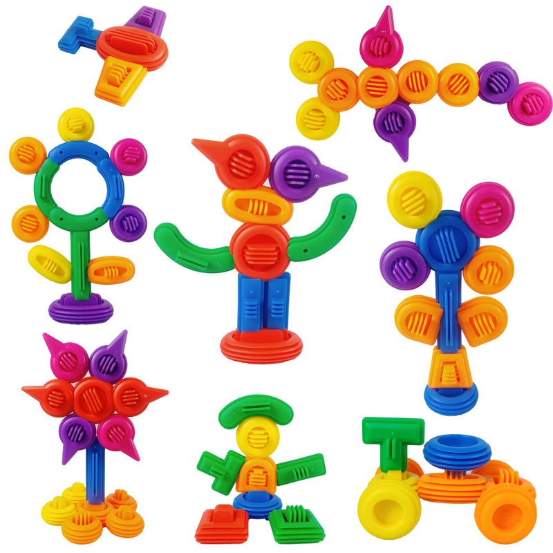 RAINBOW TOYFROG STEM Builder Toys Kit|3D Educational Construction Engineering Building Blocks for Boys and Girls Ages 3 4 5 6 7 8 9 10 Years Old|Best STEM Activities for Kids Ages 3-5. - Image 5