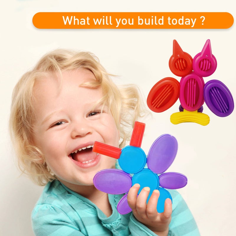 RAINBOW TOYFROG STEM Builder Toys Kit|3D Educational Construction Engineering Building Blocks for Boys and Girls Ages 3 4 5 6 7 8 9 10 Years Old|Best STEM Activities for Kids Ages 3-5. - Image 4