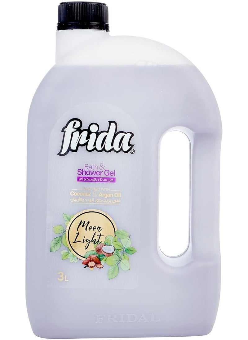 Frida Frida Bath & Shower Gel Moon Light - 3 L + Lofa Multi Color  - Image 2