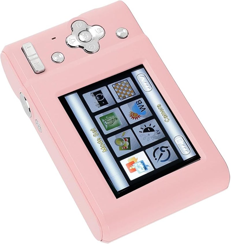 Compact Digital Camera 1080P Video Recording Pink Color - Image 1