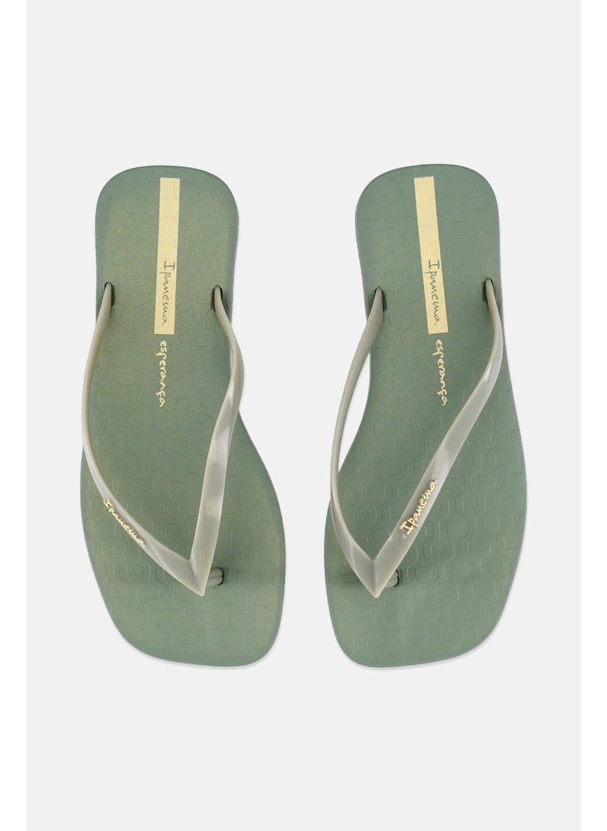 Ipanema Women Slip On Flip Flops, Warm Green  - Image 3