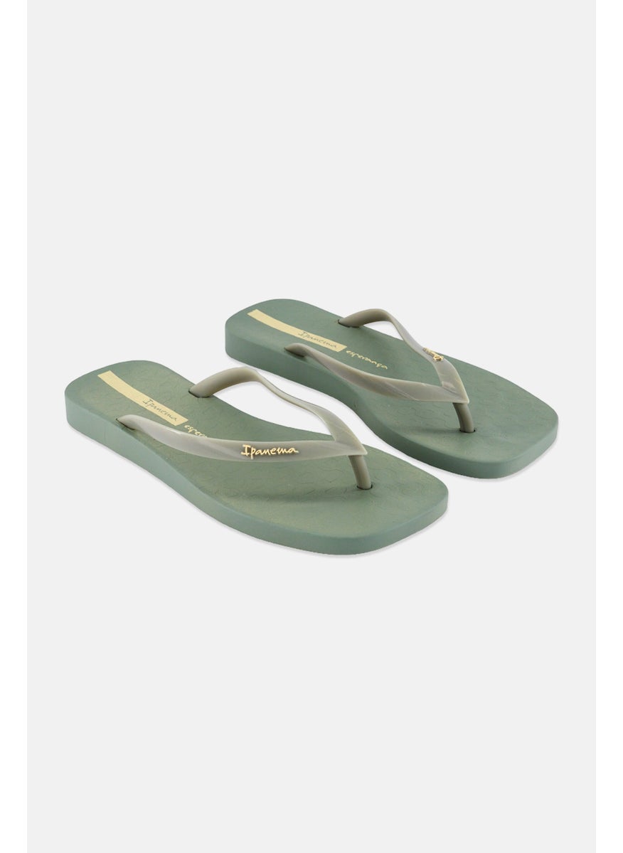 Ipanema Women Slip On Flip Flops, Warm Green  - Image 1