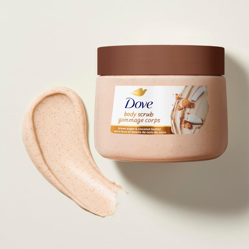 Dove Brown Sugar and Coconut Butter Body Scrub Exfoliates and Deeply Nourishes for Smooth, Radiant Skin 15 oz - Image 5