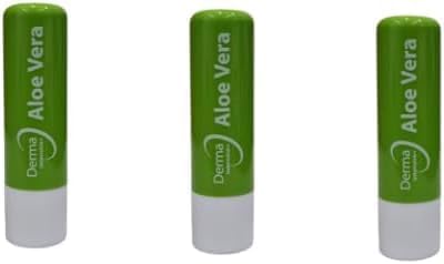 Derma Intensive Aloe Vera Lip Balm Mellor Russell Travel Size 3 pack48g