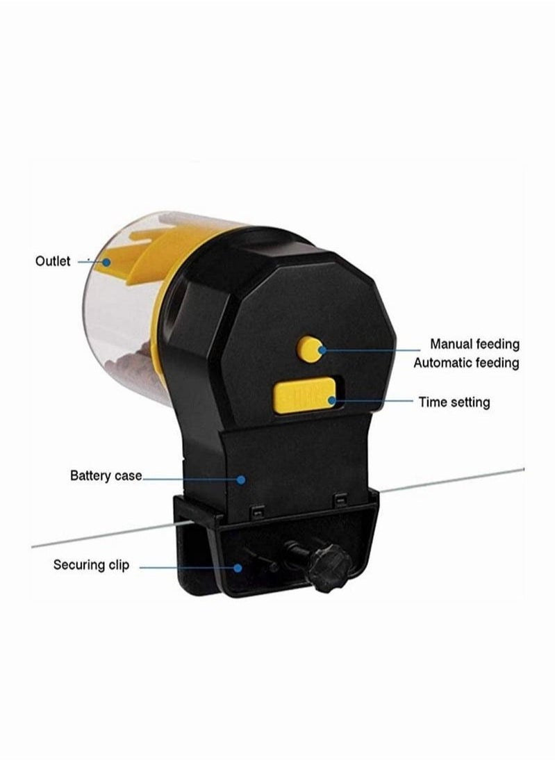 XiuWoo - Automatic Fish Feeder Aquarium Tank Timer Auto Feeder Intelligence Moisture-Proof Food Dispenser 12H / 24H Timer Feeding Mode - Image 1