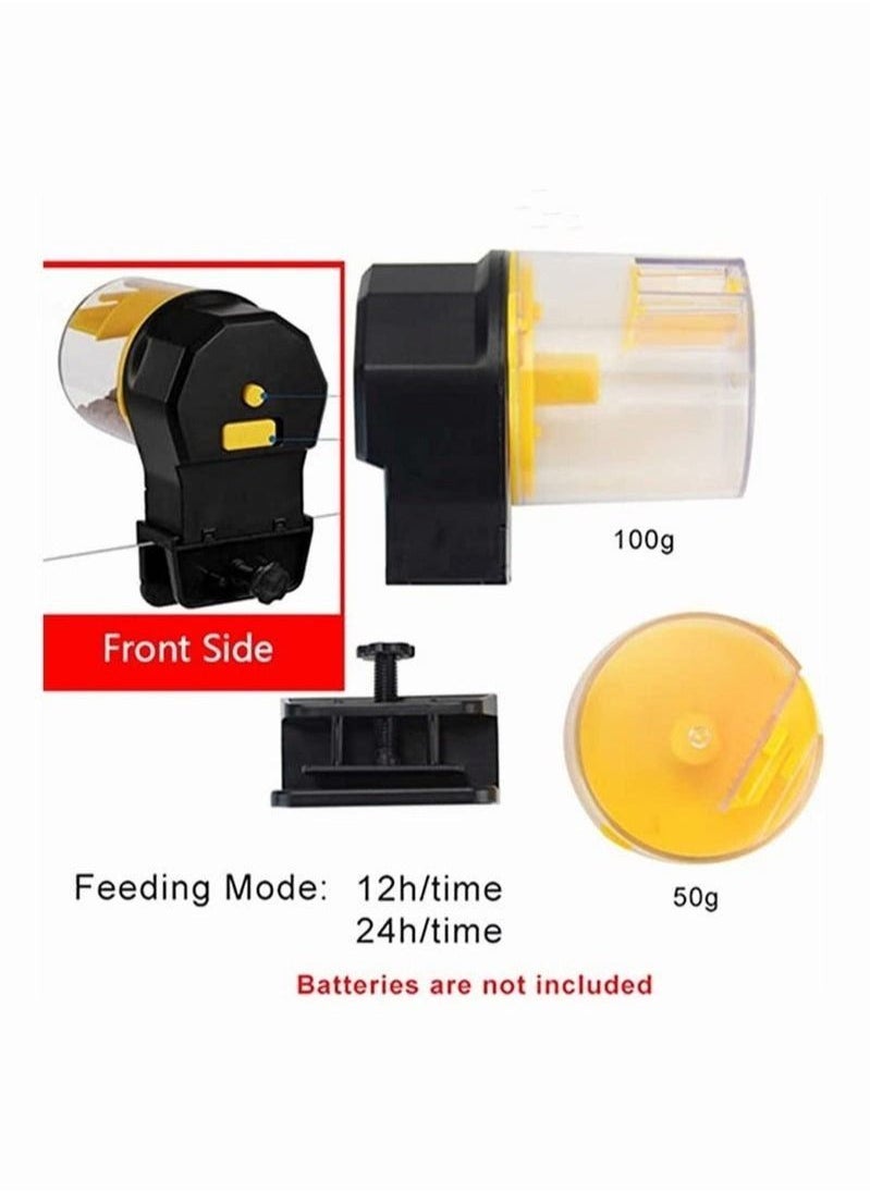 XiuWoo - Automatic Fish Feeder Aquarium Tank Timer Auto Feeder Intelligence Moisture-Proof Food Dispenser 12H / 24H Timer Feeding Mode - Image 1