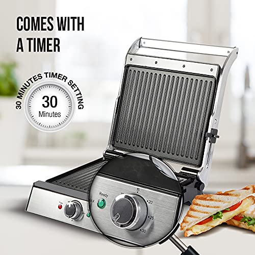 Havells Toastino 4 Slice Grill & Bbq With Timer 2000-Watt Sandwich Toaster (Black) - Image 5