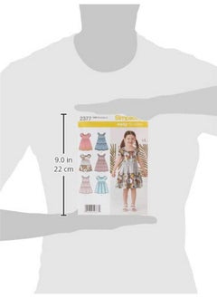 Simplicity Learn To Sew Patterned Girl'S Dress Sewing Pattern Template Sizes 3 8  - Image 3